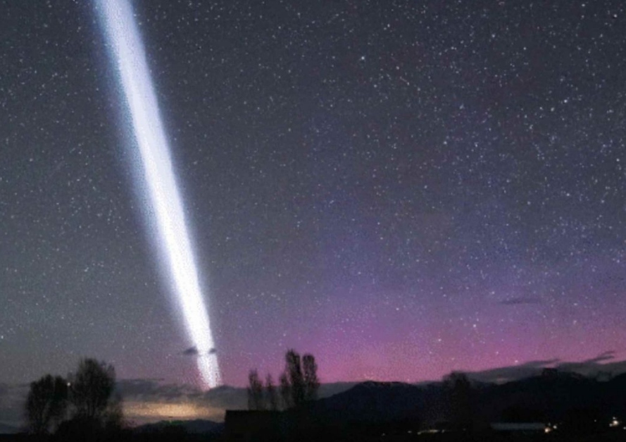 La franja blanca en el cielo en EEUU | RRSS