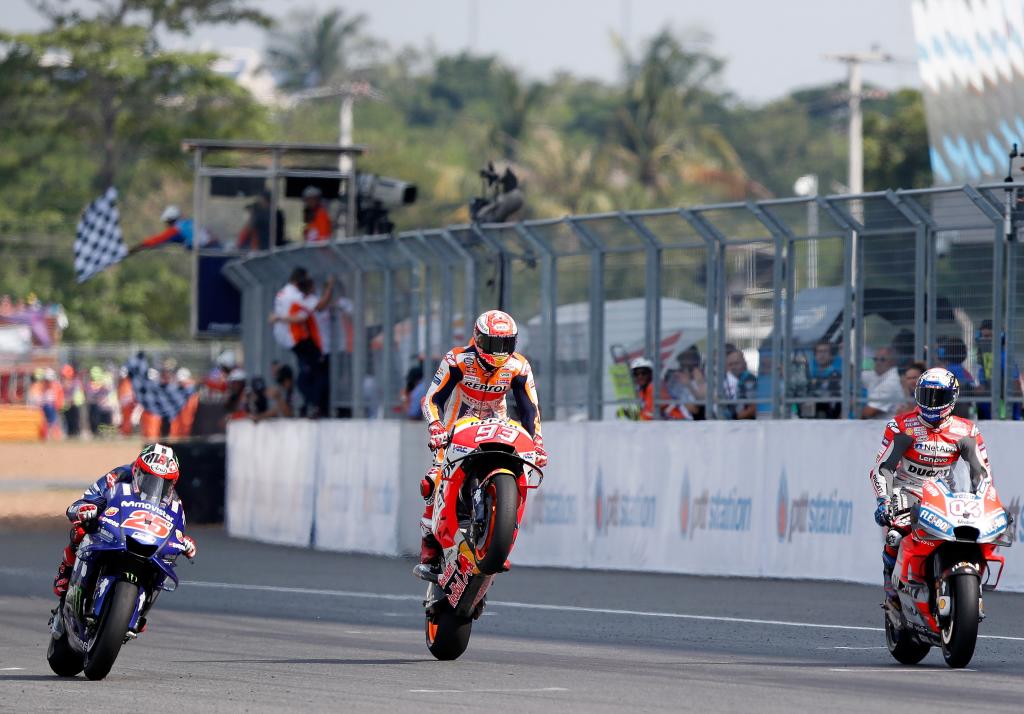 Márquez celebra.