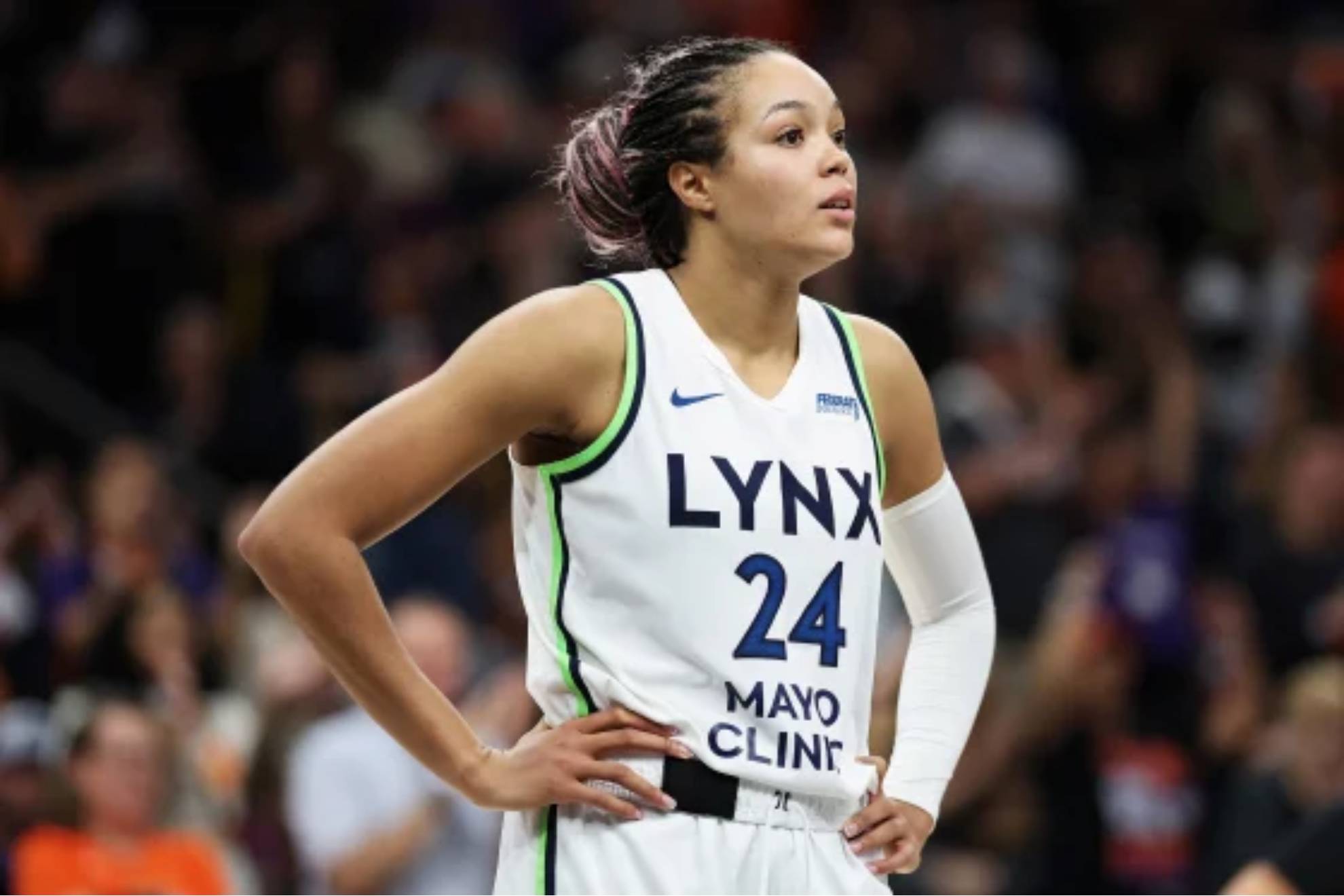 Napheesa Collier, en un encuentro de las Lynx.