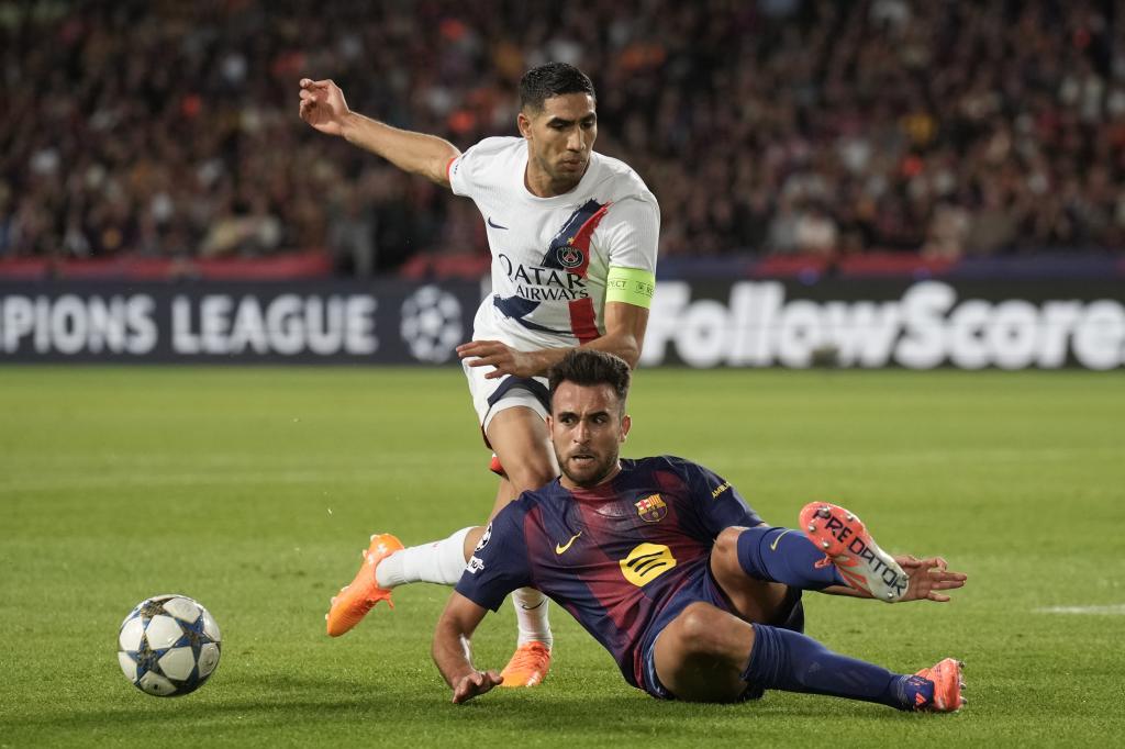 Eric robando un balón a Achraf