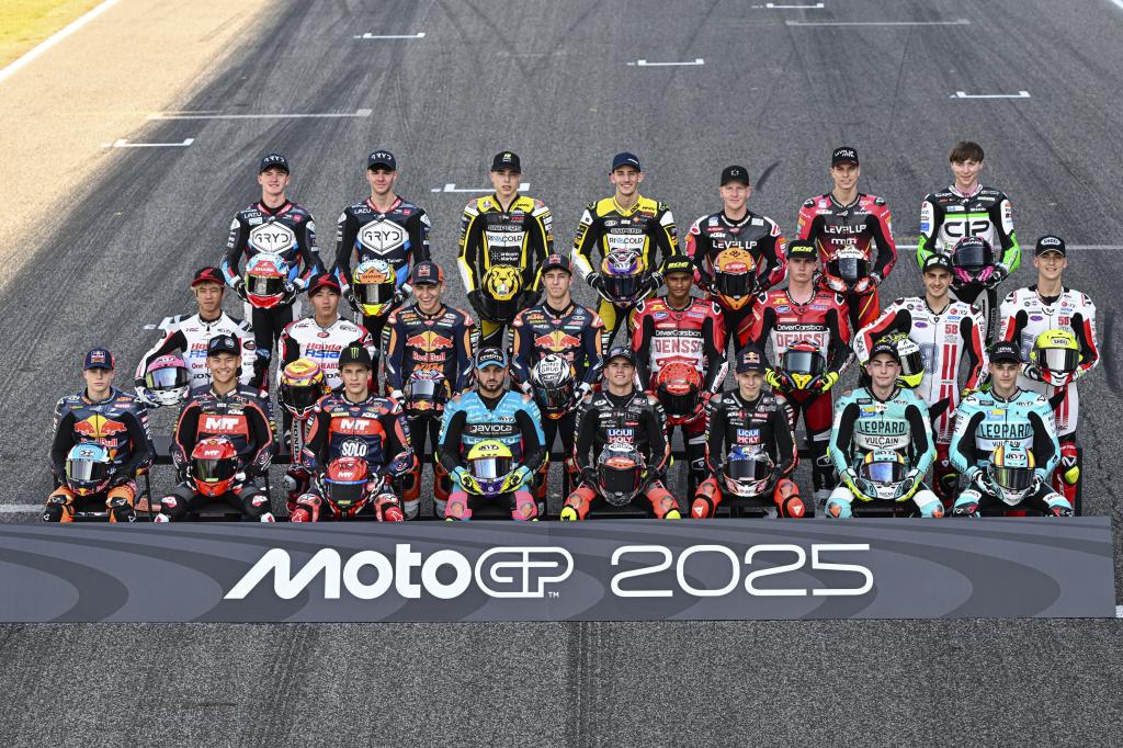 La parrilla de Moto3 de 2025.