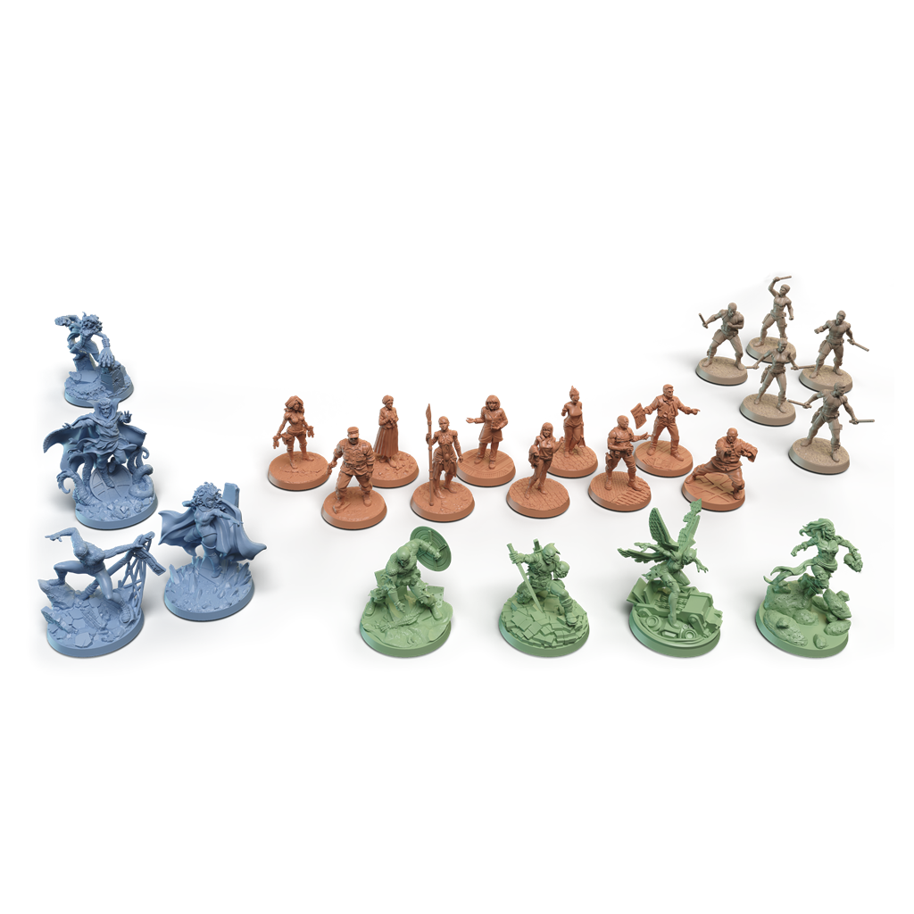 Distintas figuras de Marvel Zombies.