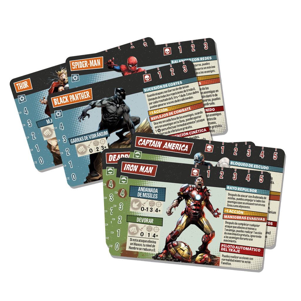 Algunas cartas de personaje