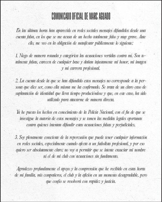 Comunicado.