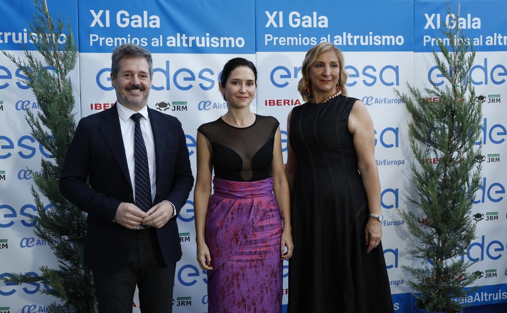 Isabel Díaz Ayuso durante la XI gala de los Premios al Altruismo
