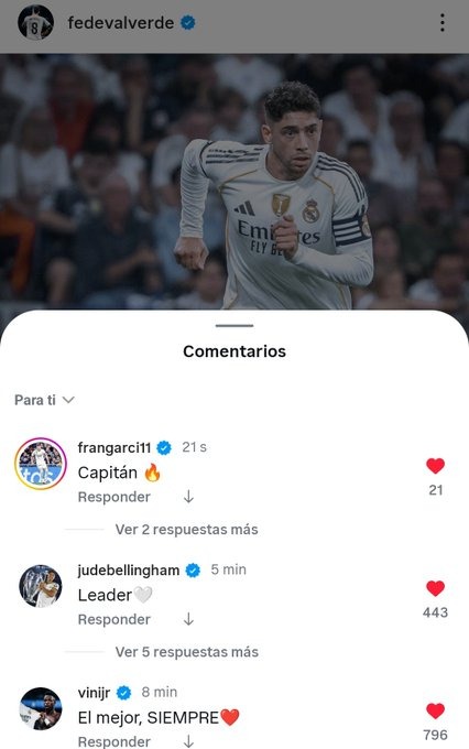 Fede Valverde en Instagram