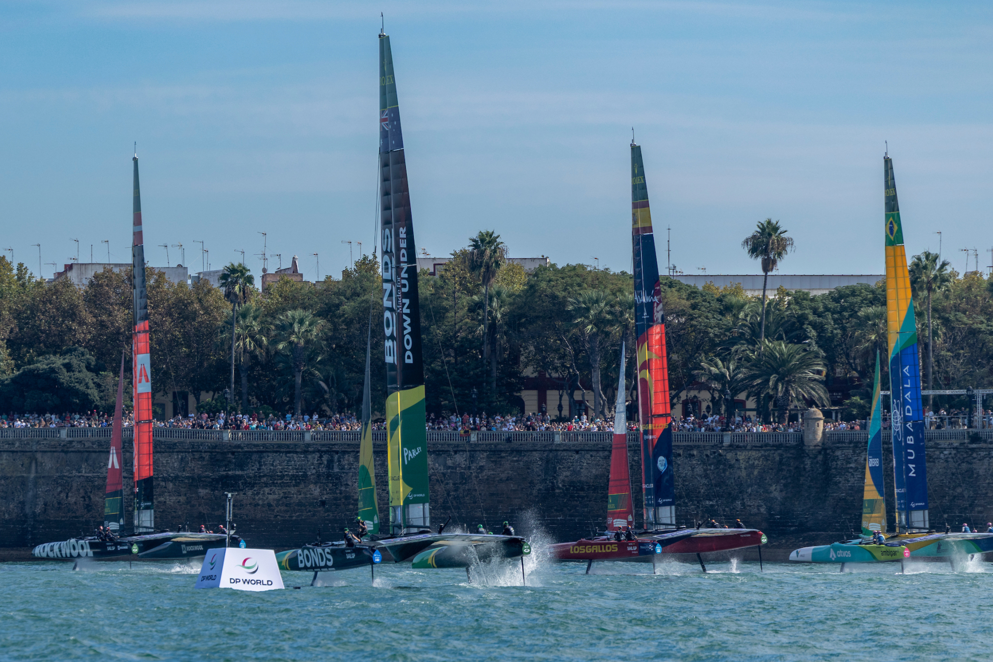 La flota de SailGP en Cádiz.
