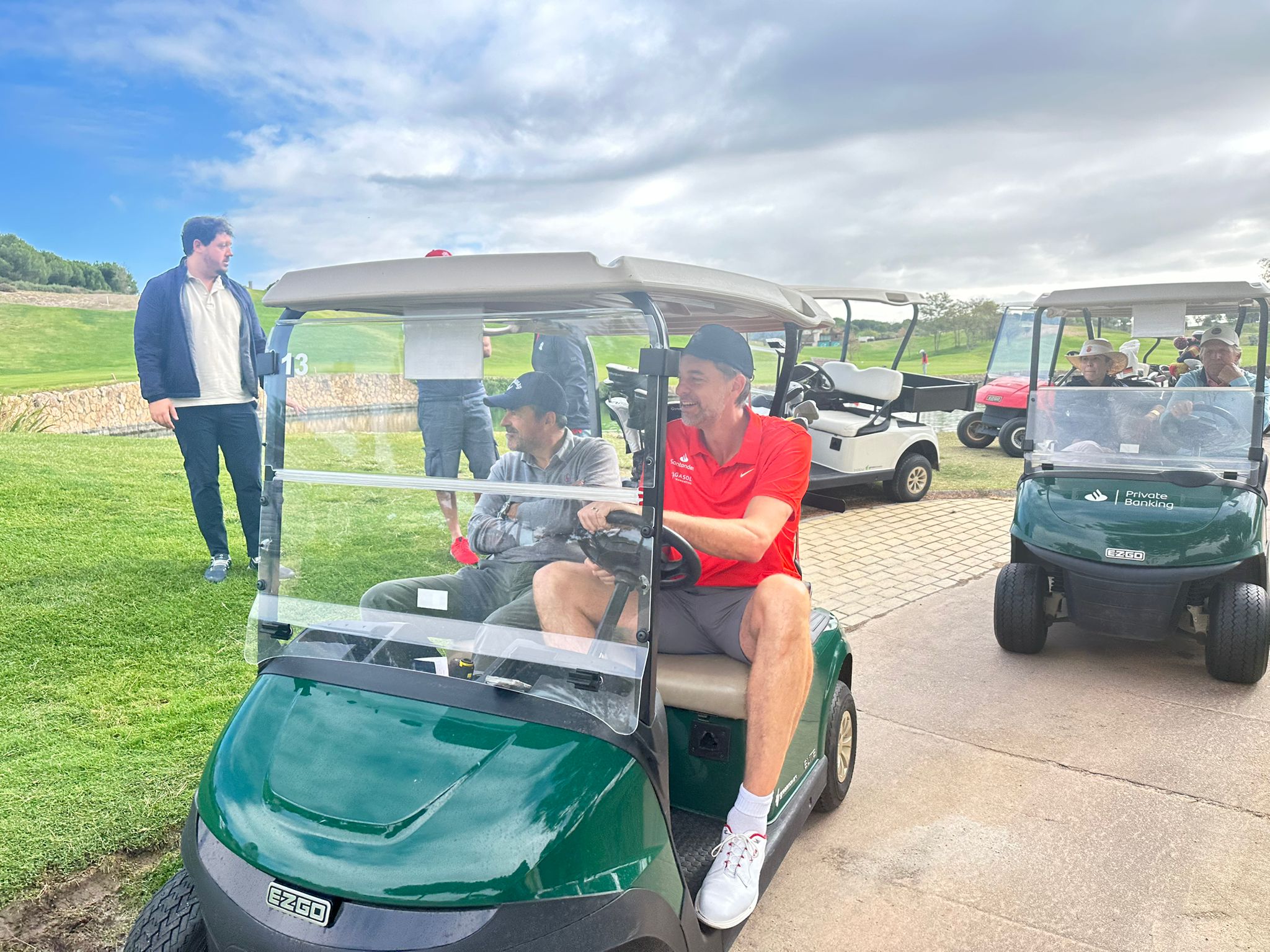 Pau Gasol, en el  Torneo de Golf Solidario Banco Santander.