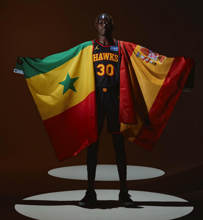 El español Eli John N'Diaye se estrena con los Atlanta Hawks en la pretemporada NBA