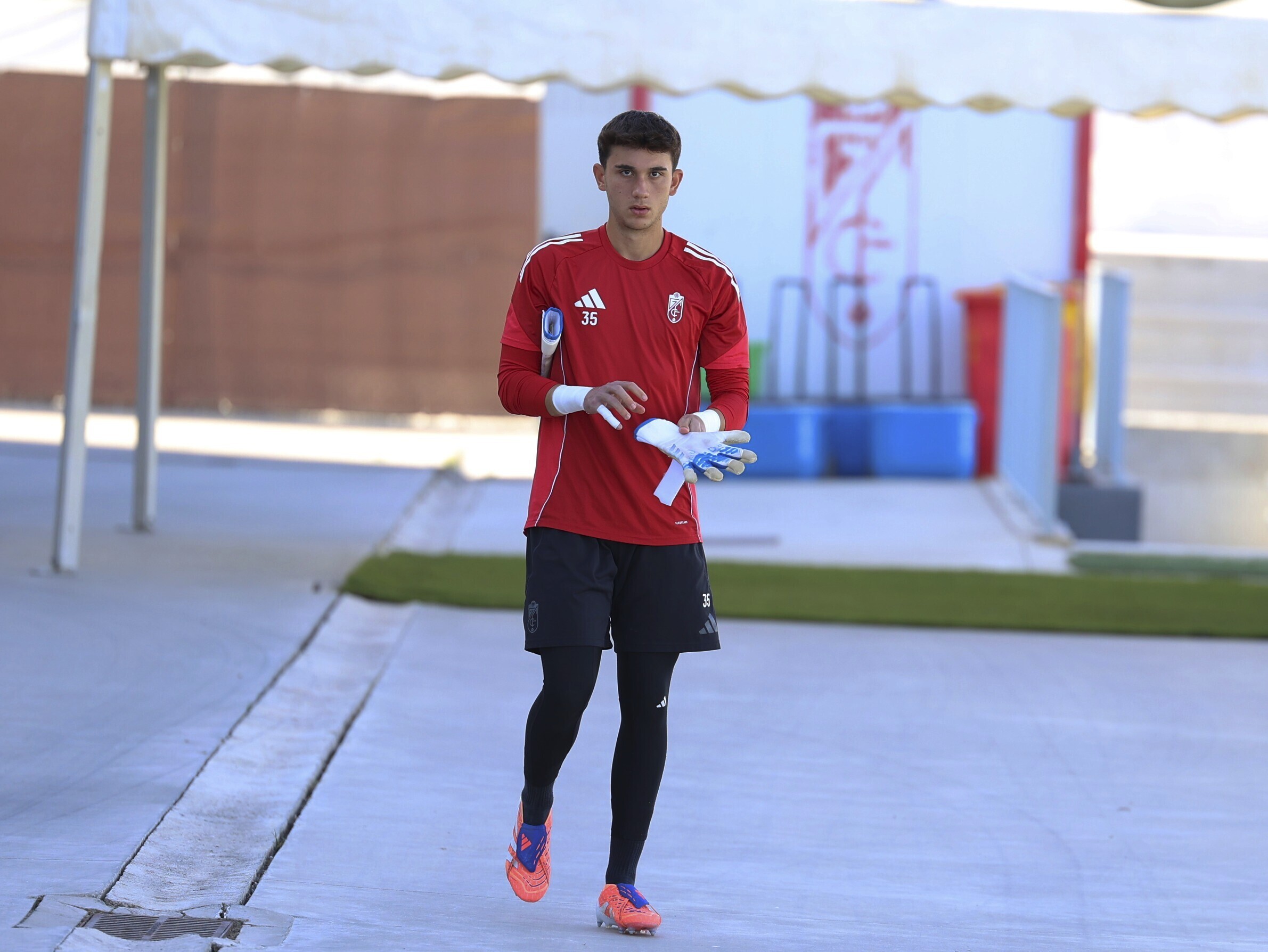 Iker García, portero del filial.