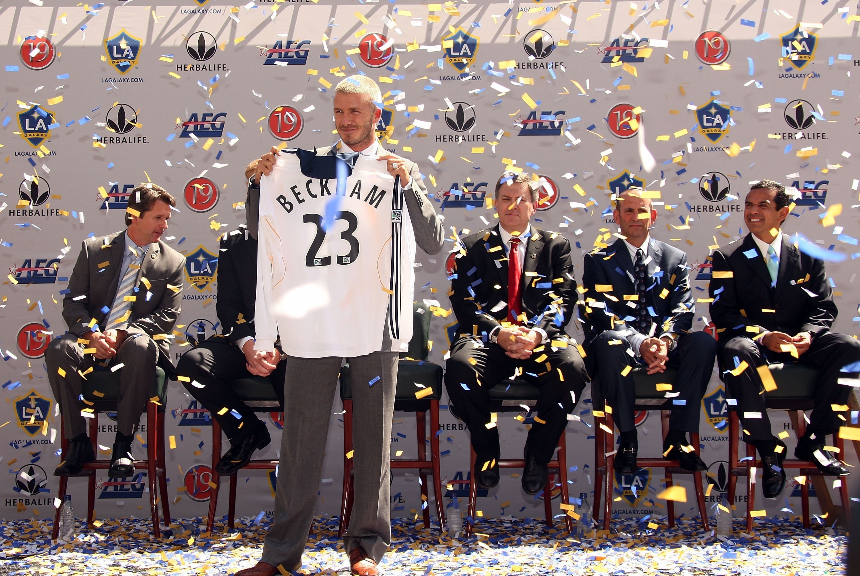 Presentación de Beckham como jugador de Los Ángeles Galaxy el 13/7/2007