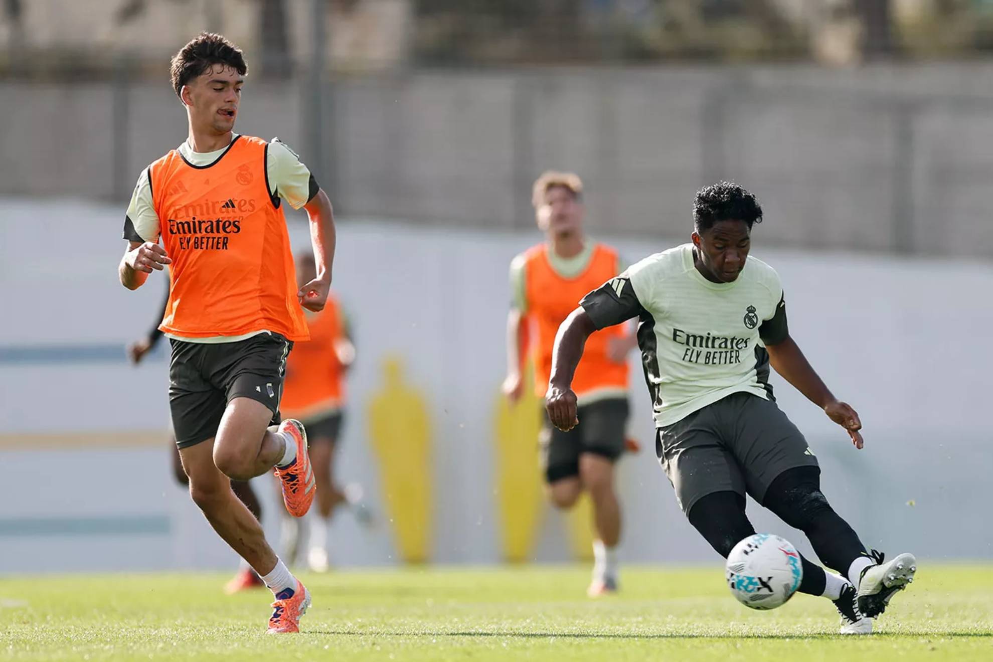 Endrick durante el amistoso frente al Castilla.