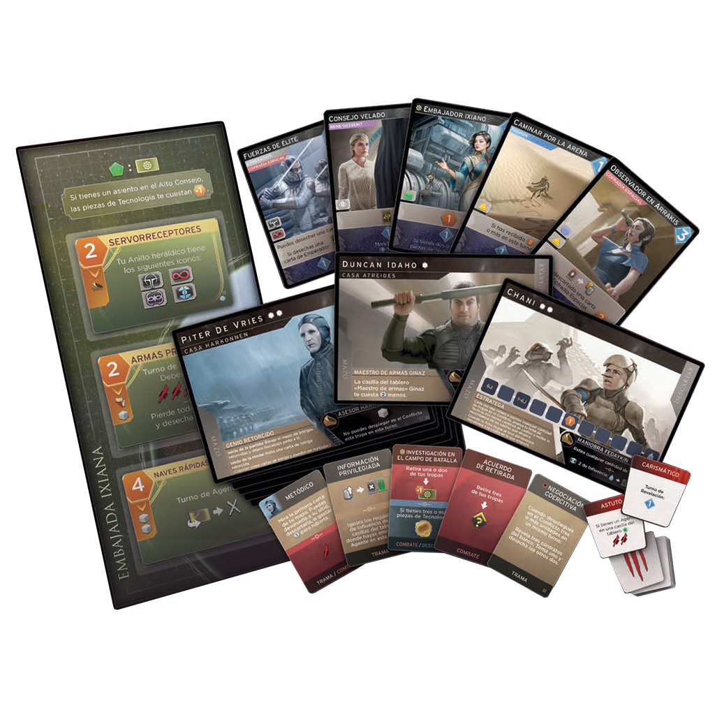 Dune Imperium tiene expansiones como linajes, que traen nuevo contenido