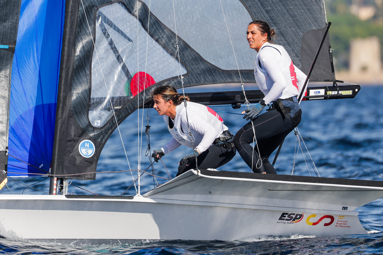 Paula Barceló y María Cantero, en el Mundial de FX en Cagliari.